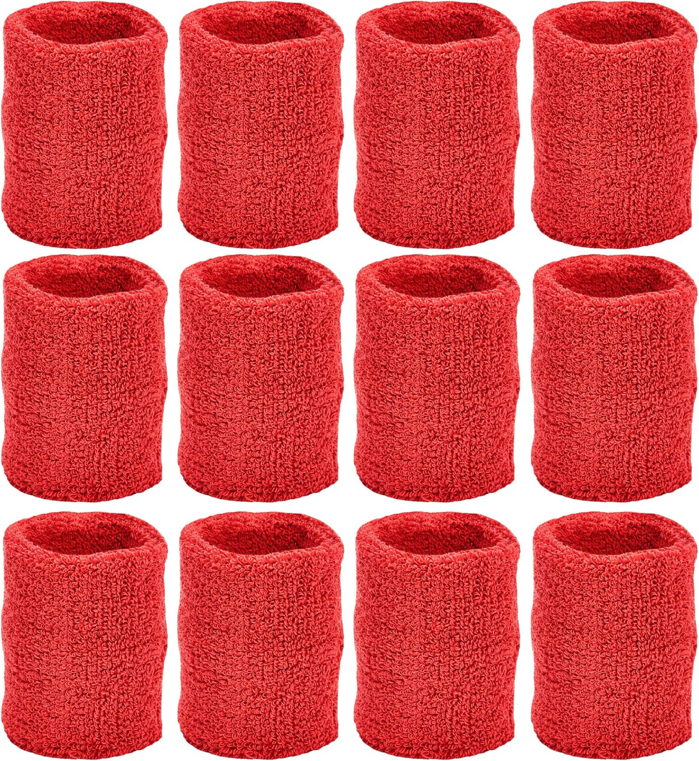 Unique Sports Wristbands / Sweatbands Pack of 12 (6 pair)