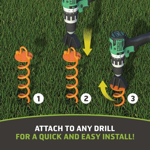 Ground Anchor Installation Tool for Vortex Spiral Screw-In Ground Anchors, Cast Iron ANCIT-FB-CP
