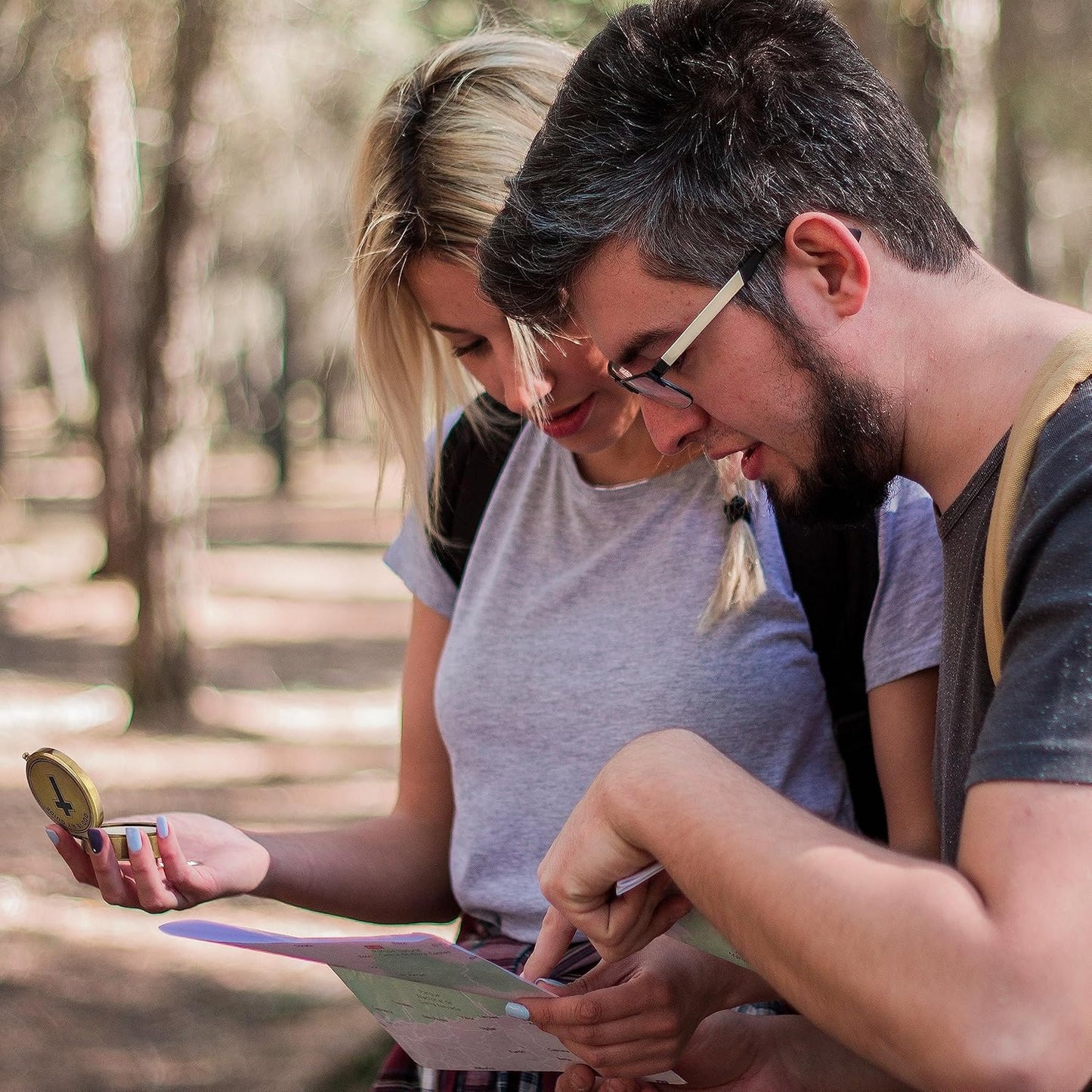 God is My Guide Brass Compass Gift with Display Box - Engraved Scripture Prayer Compass Religious Gift for Men & Women - Baptism, Confirmation, Communion Compass for Boys Graduation Gift