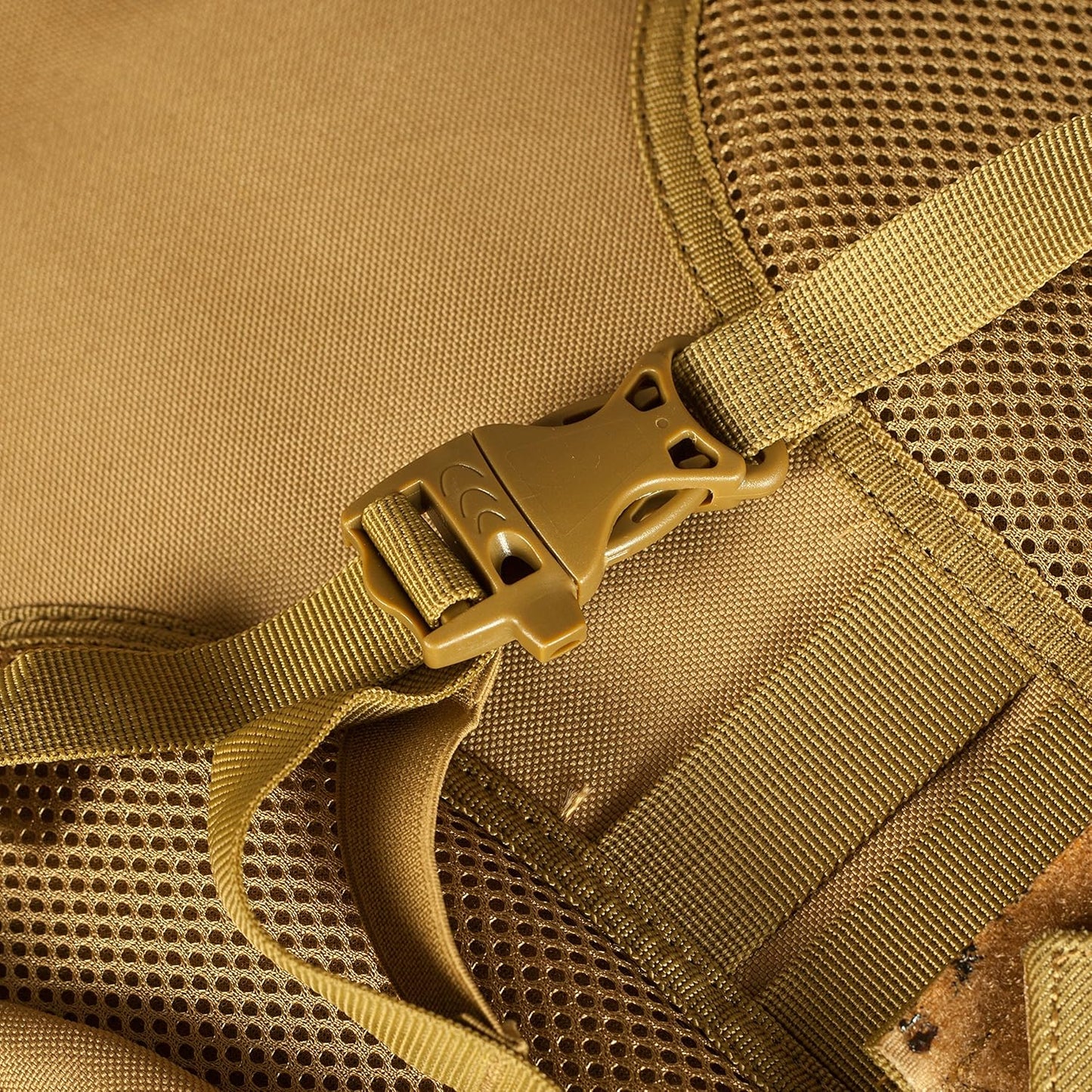 65L Waterproof Internal Frame Backpack with Rain Cover - Seibertron Khaki