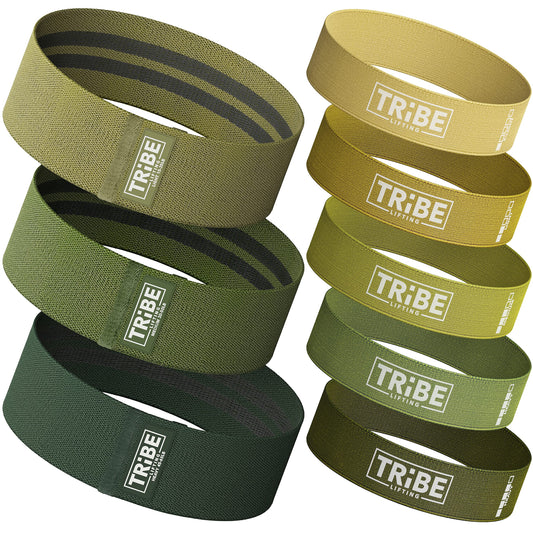 Fabric Resistance Bands for Working Out - Booty Bands for Women and Men - Exercise Set for Legs and Butt - Fitness Bands (Set of 8)