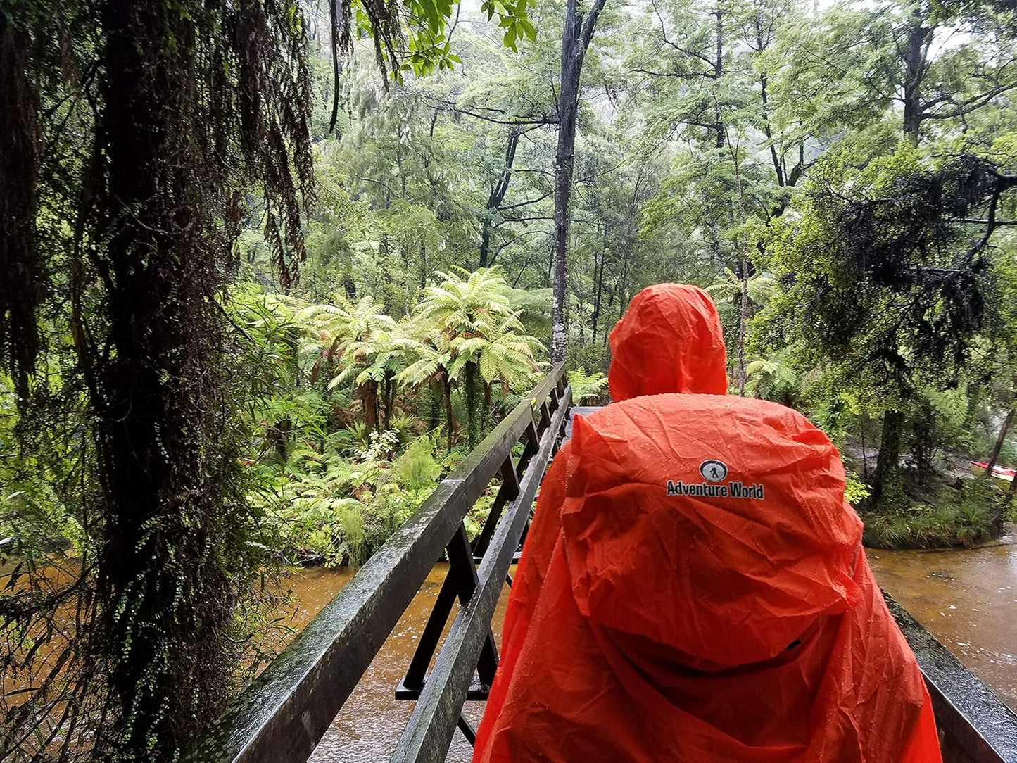 Adventure World Globotrekker Backpack Poncho Lightweight Waterproof Rain Poncho for Hiking, Camping, Travel & Outdoor Use