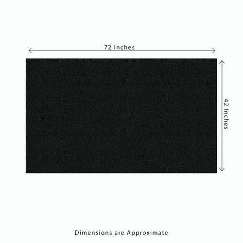 Heavy Duty Gym Flooring Mat - 3.5' x 6' x 3/4" Thick Rubber Mat - Solid Black - Ideal for Home Gyms, Commercial Fitness Centers, Workouts, and More