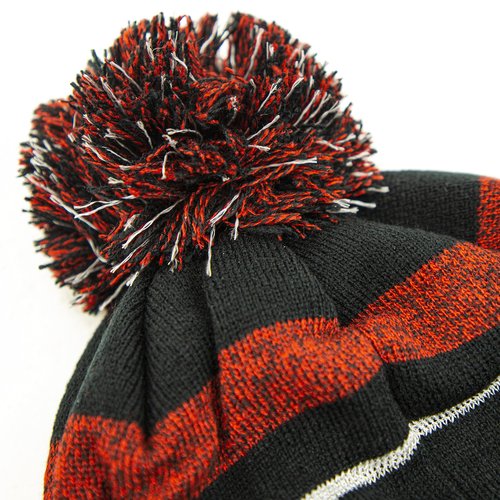 Eskimo Standard Beanie Pom Hat, Black, One Size