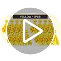 16 Pack Yellow Penalty Flags for Football and Lacrosse Referee Games