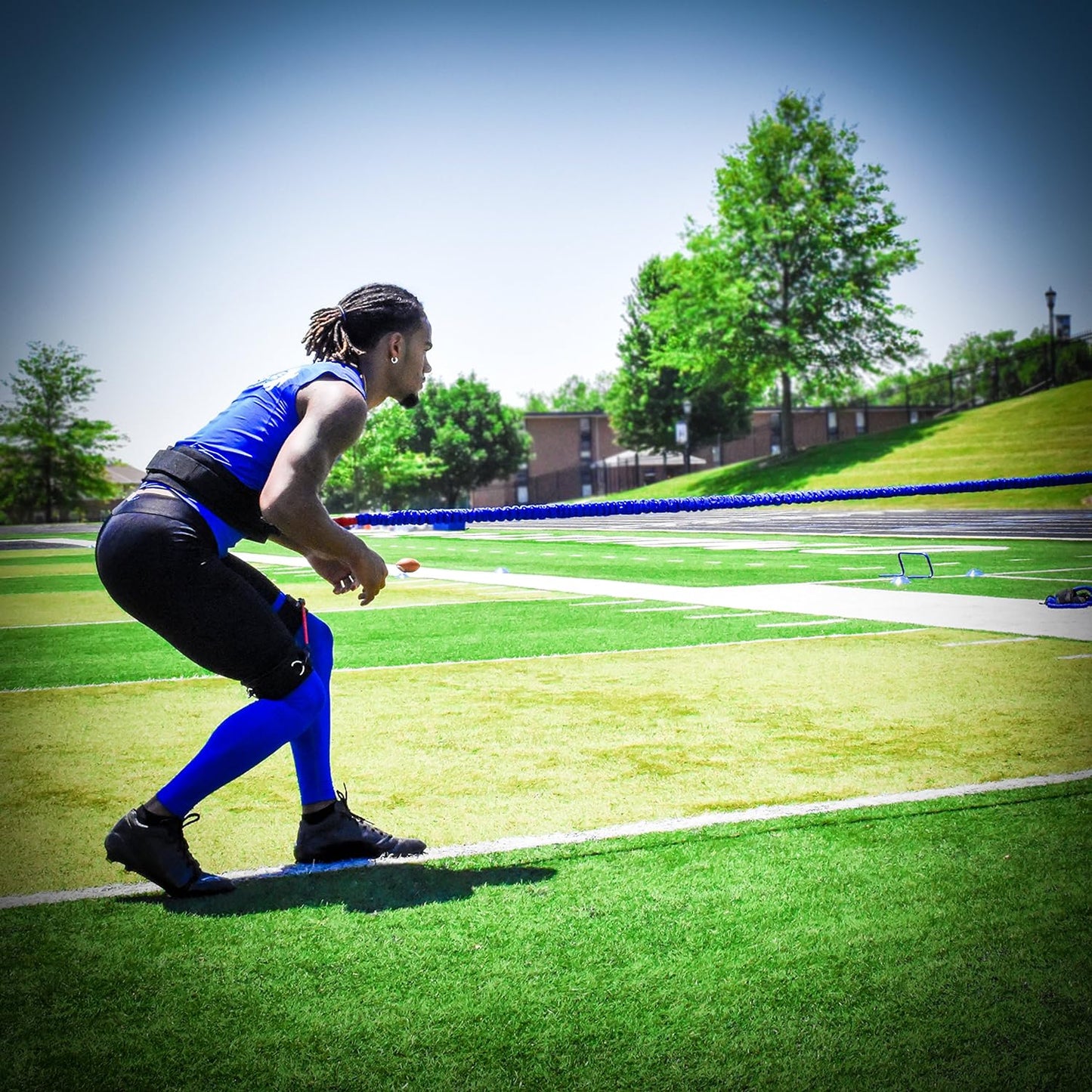 Acceleration Speed Cord Bungee Multi-Sport Resistance Training Kit - Improve Strength, Power, Agility, Vertical Jumping, Sprint Speed – 3 Waist Belt Sizes (S, M, L) Available - Kinetic Bands