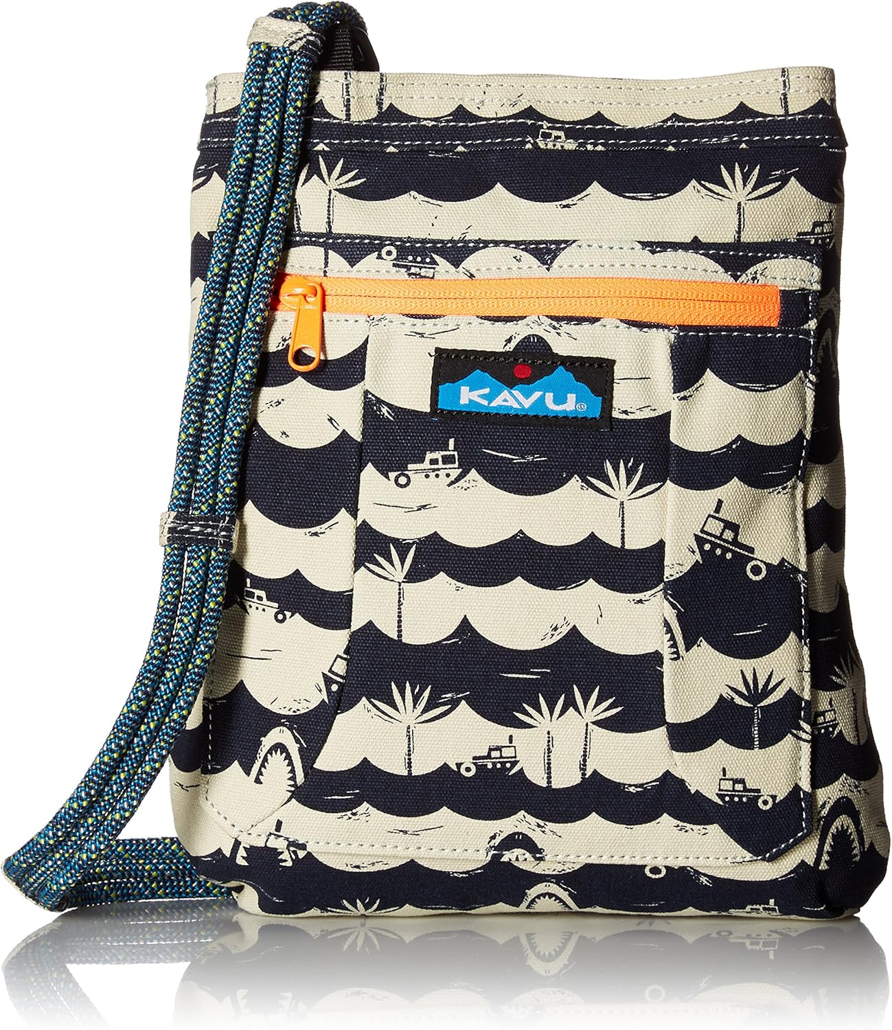 KAVU Keepalong Semi Padded Sling Canvas Rope Crossbody Bag