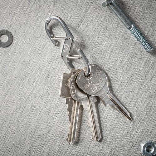 Nite Ize Z-Series Dual Carabiner - Heavy-Duty Carabiner Clips for Keys & Keychain Accessories - Key & Gear Organizer Dual Carabiner Clips - Size 2 (4 Pack)