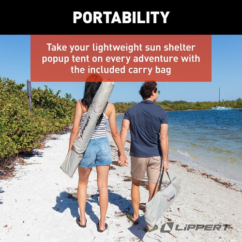 Lippert Picnic Popup Sun Shelter for Camping, Beach Trips and Outdoor Concerts - Hideout