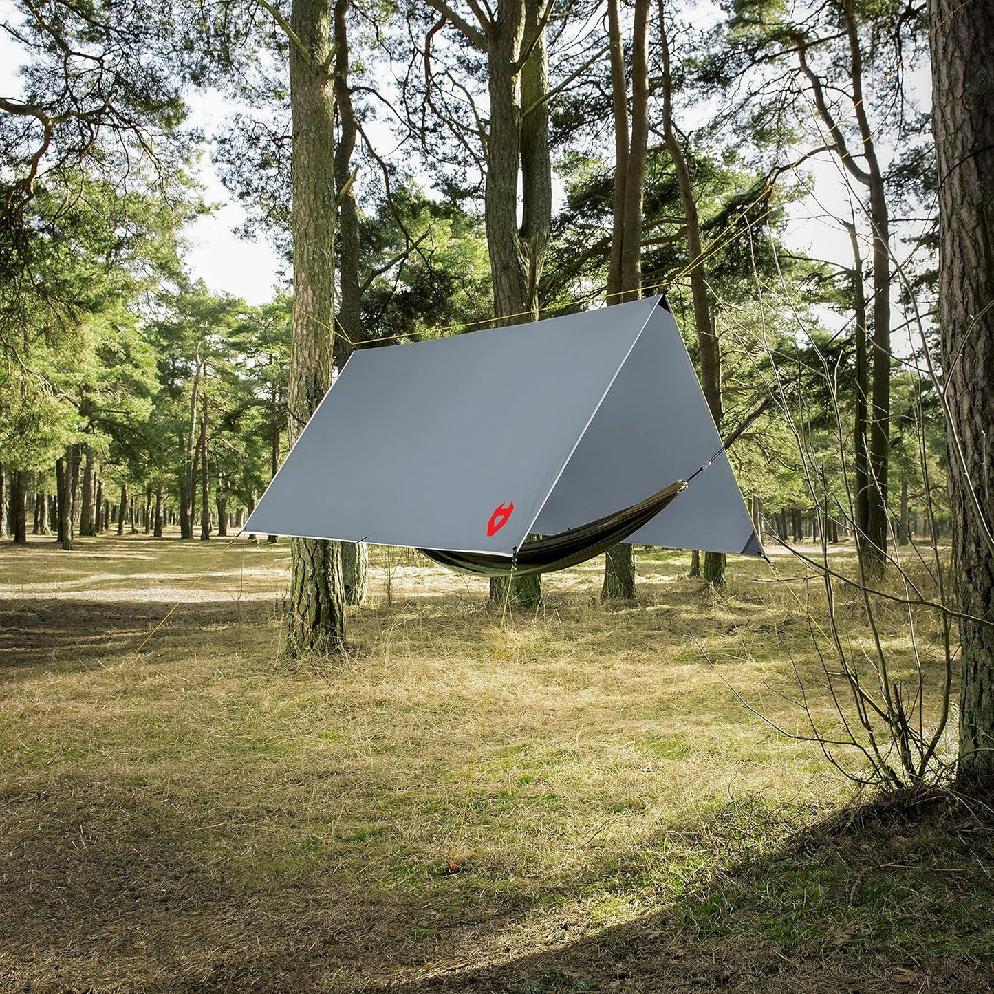 Rain Fly12x10 Lightweight Survival Camping Tarp; 100% Waterproof; Makes a Great Backpacking Tarp or Hammock Shelter; Comes in Multiple Colors, Survival Bracelet Included; Grey