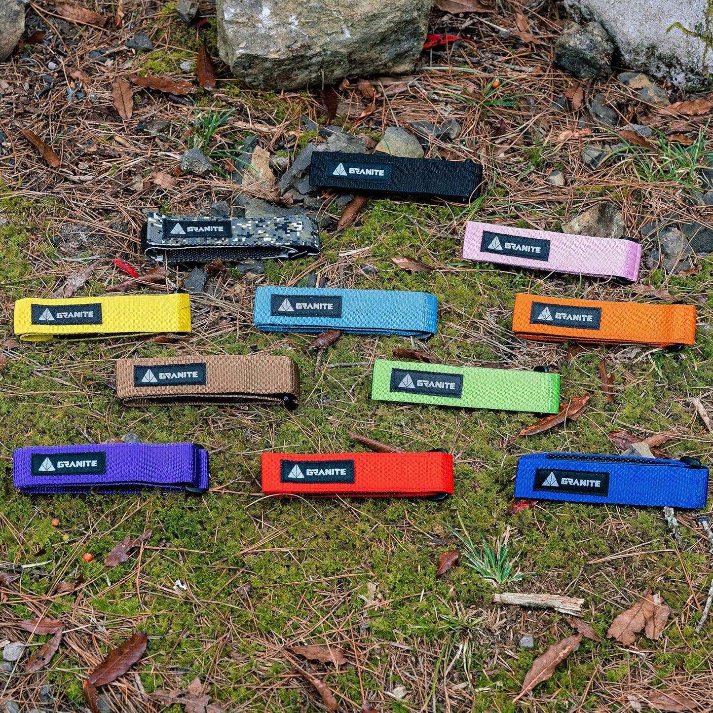 Granite-Design Rockband Bicycle Gear Carrier Strap (Black)