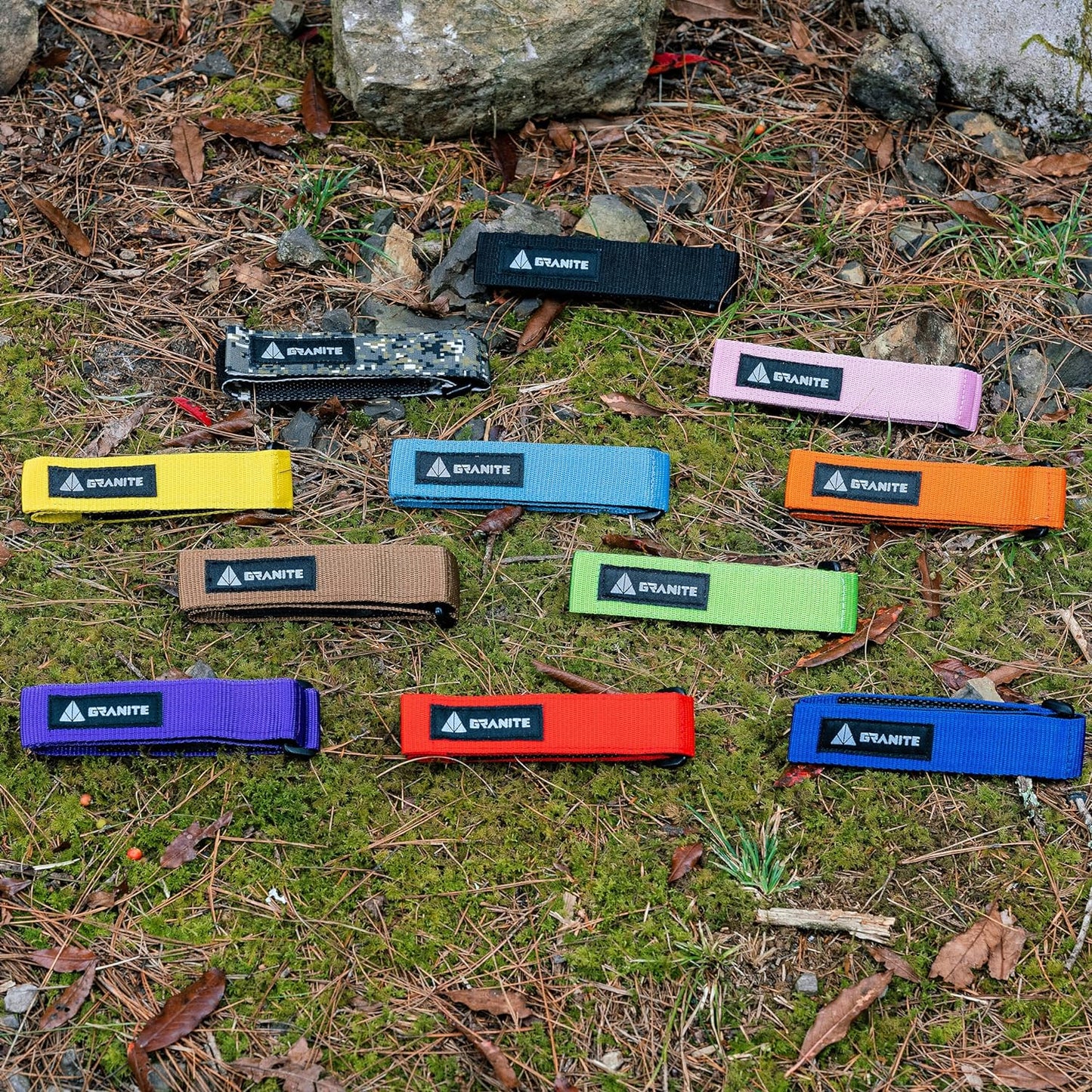 Granite-Design Rockband Bicycle Gear Carrier Strap (Black)