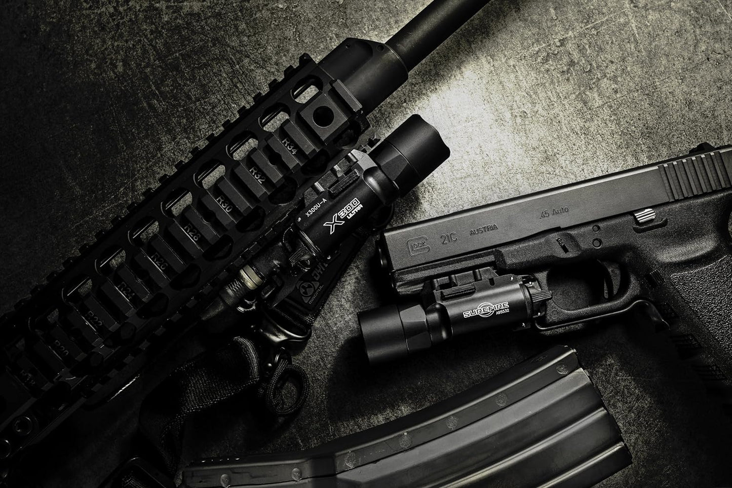 SureFire X300 Ultra LED Weapon Light with TIR Lens - Tactical Flashlight for Firearms