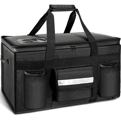 MyLifeUNIT 80 Cans Insulated Cooler Bag for Food & Pizza Delivery Bag Suitable for Car, Bike, Camping, Picnic, Beach, XXX-Large Size