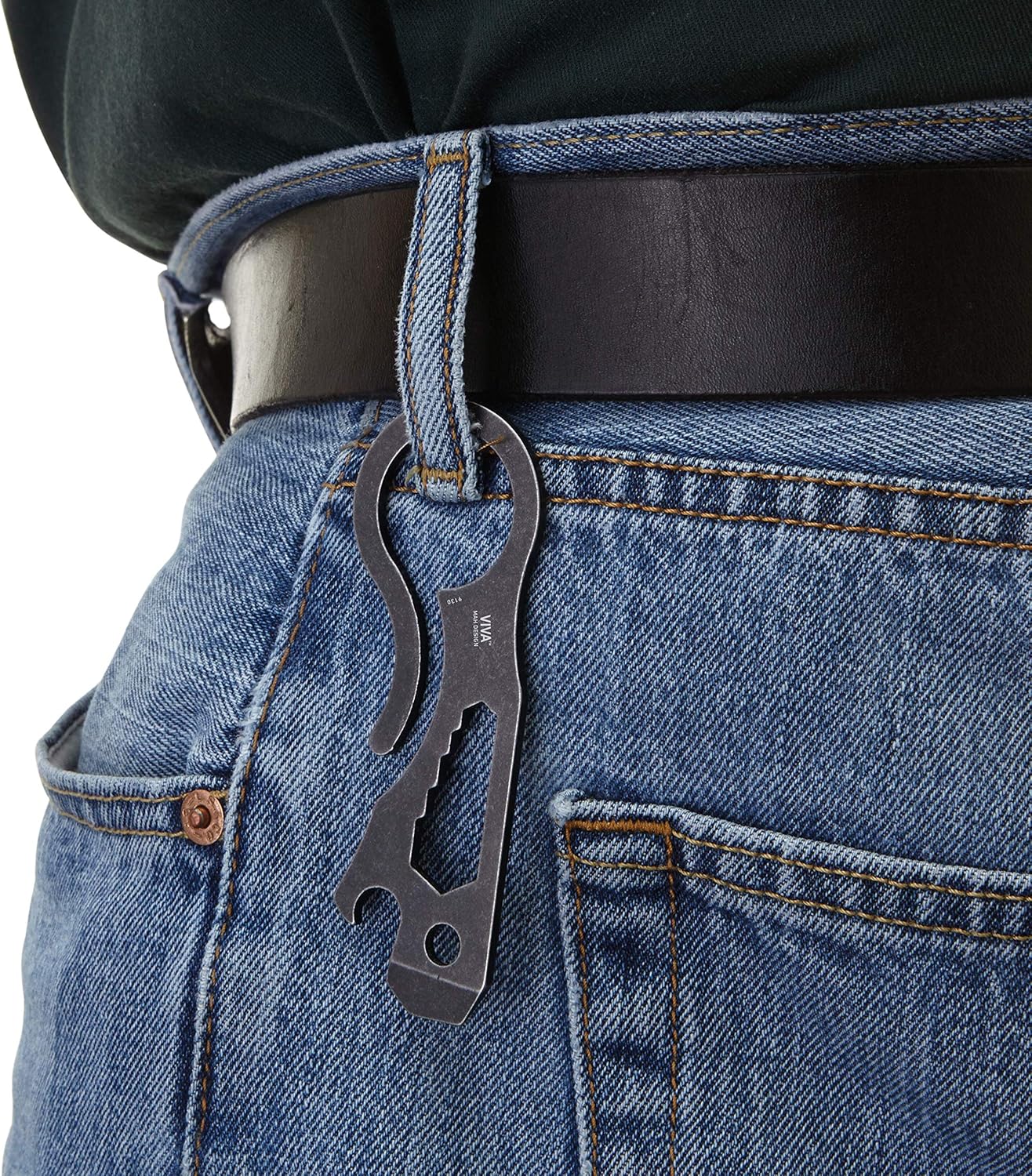 CRKT Viva EDC Stainless Steel Multitool: Multi-Tool for Everyday Carry, Prybar, Screwdriver, Bottle Opener, Multi Wrench 9130