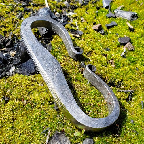 Coopers Bay Traditional Flint & Steel Striker - Forged High Carbon Steel - Primitive Bushcraft Firestarting Tool - Essential Piece for a Primitive Fire Making Kit
