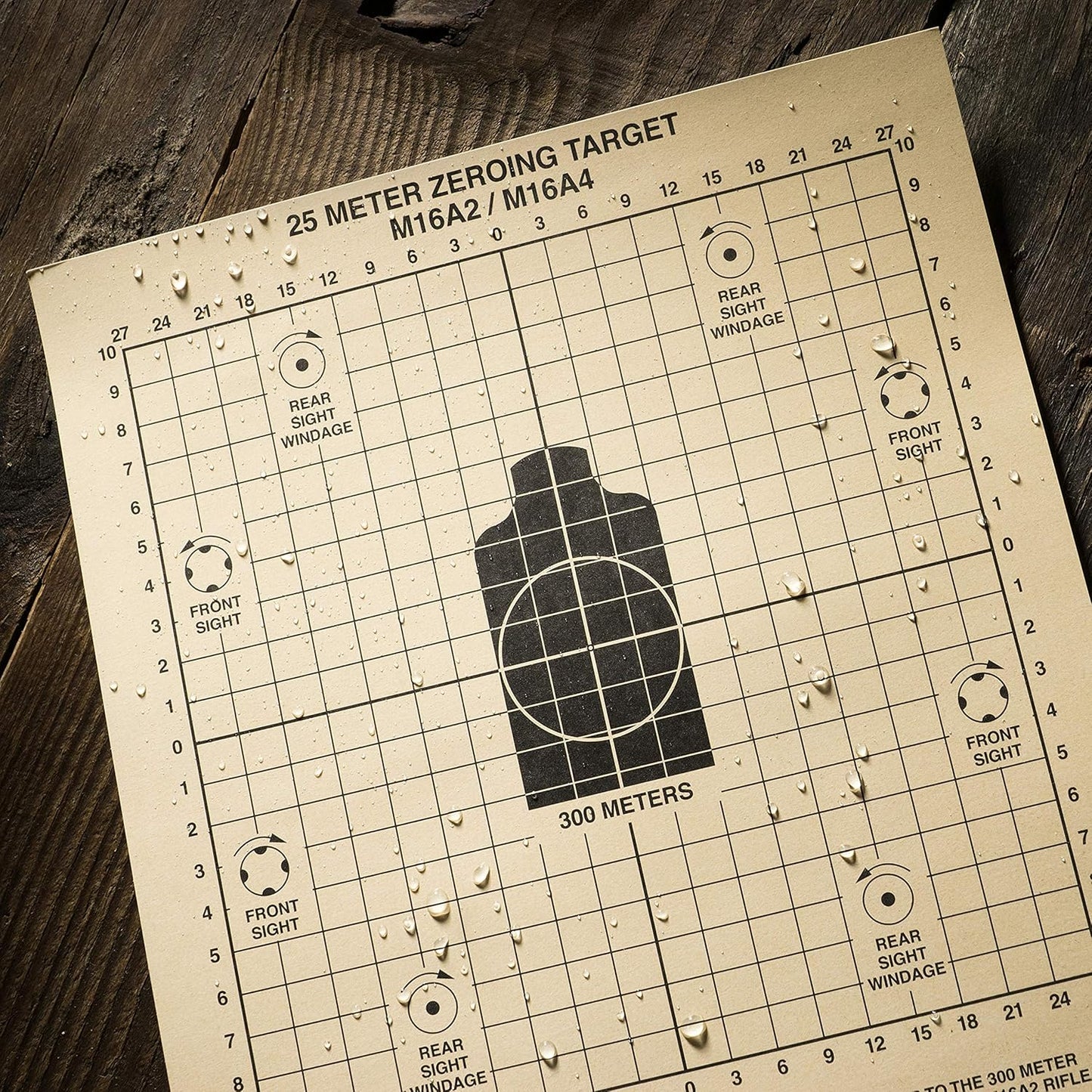 Rite in the Rain Weatherproof Diamond Pattern MOA Precision Distance Shooting Targets, 11" x 17", 25 Sheet Pack (No. TGMOALR-D)