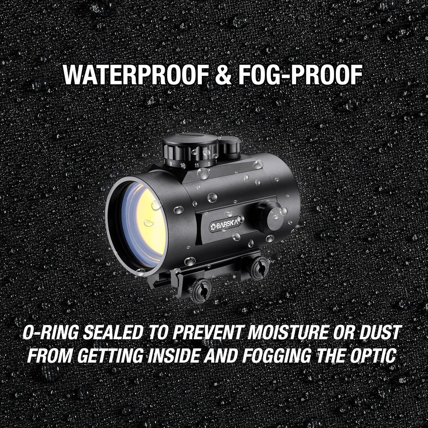 Barska Red Dot Sight – Compact Reflex Optic Scope with Adjustable Brightness for Rifles, Shotguns, Handguns, and Crossbows