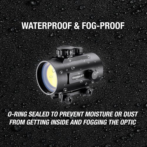 Barska Red Dot Sight – Compact Reflex Optic with Adjustable Brightness for Rifles & Handguns