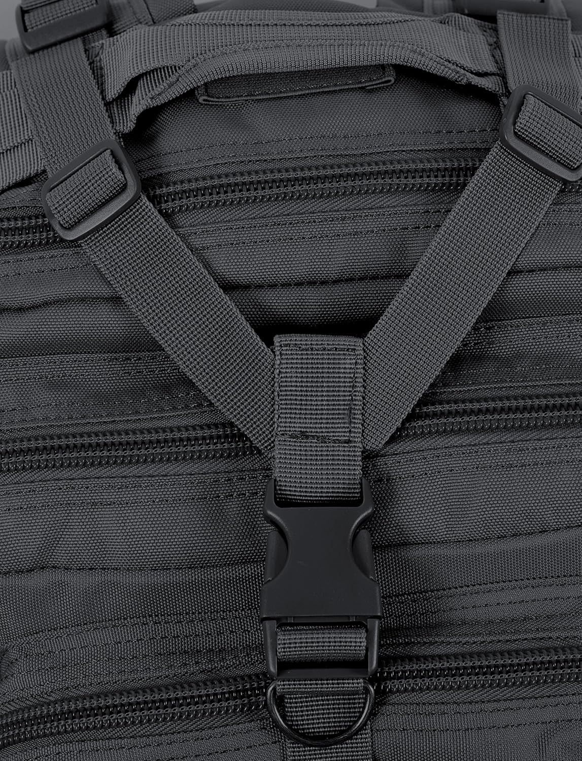 Falcon 27L Water-Repellent Hiking Backpack - Compact Camping Pack (Black)