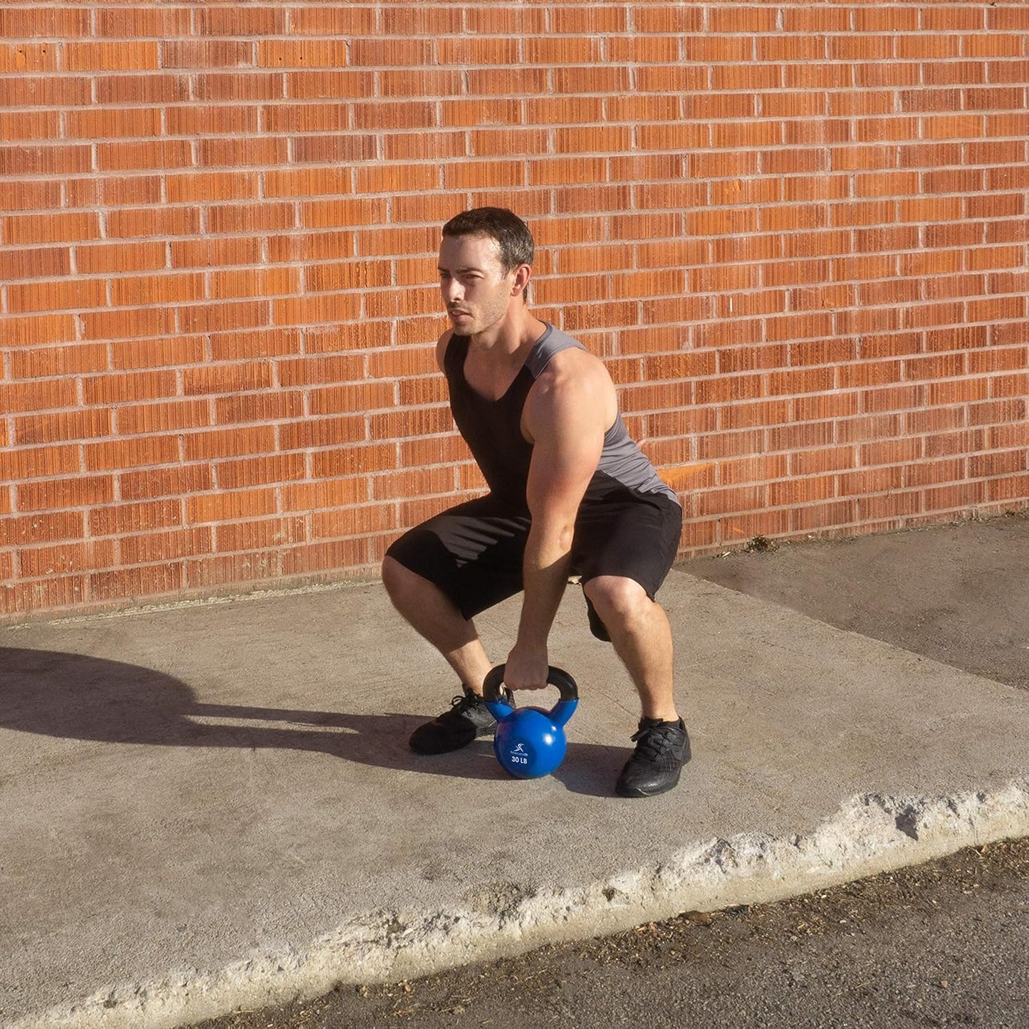 ProsourceFit Vinyl Coated Cast Iron Kettlebells for Full Body Fitness Workouts
