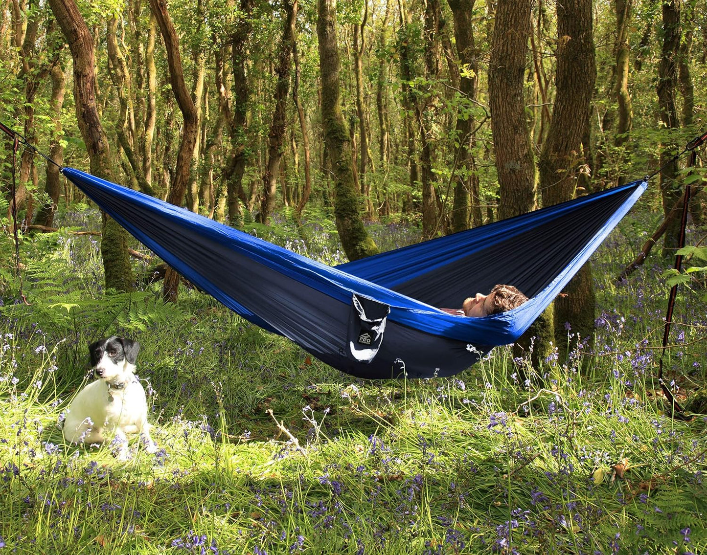 Portable Double Camping Hammock 500 lb Capacity – Lightweight with Tree-Friendly Straps & Carabiners for Hiking, Travel, Beach & Backyard