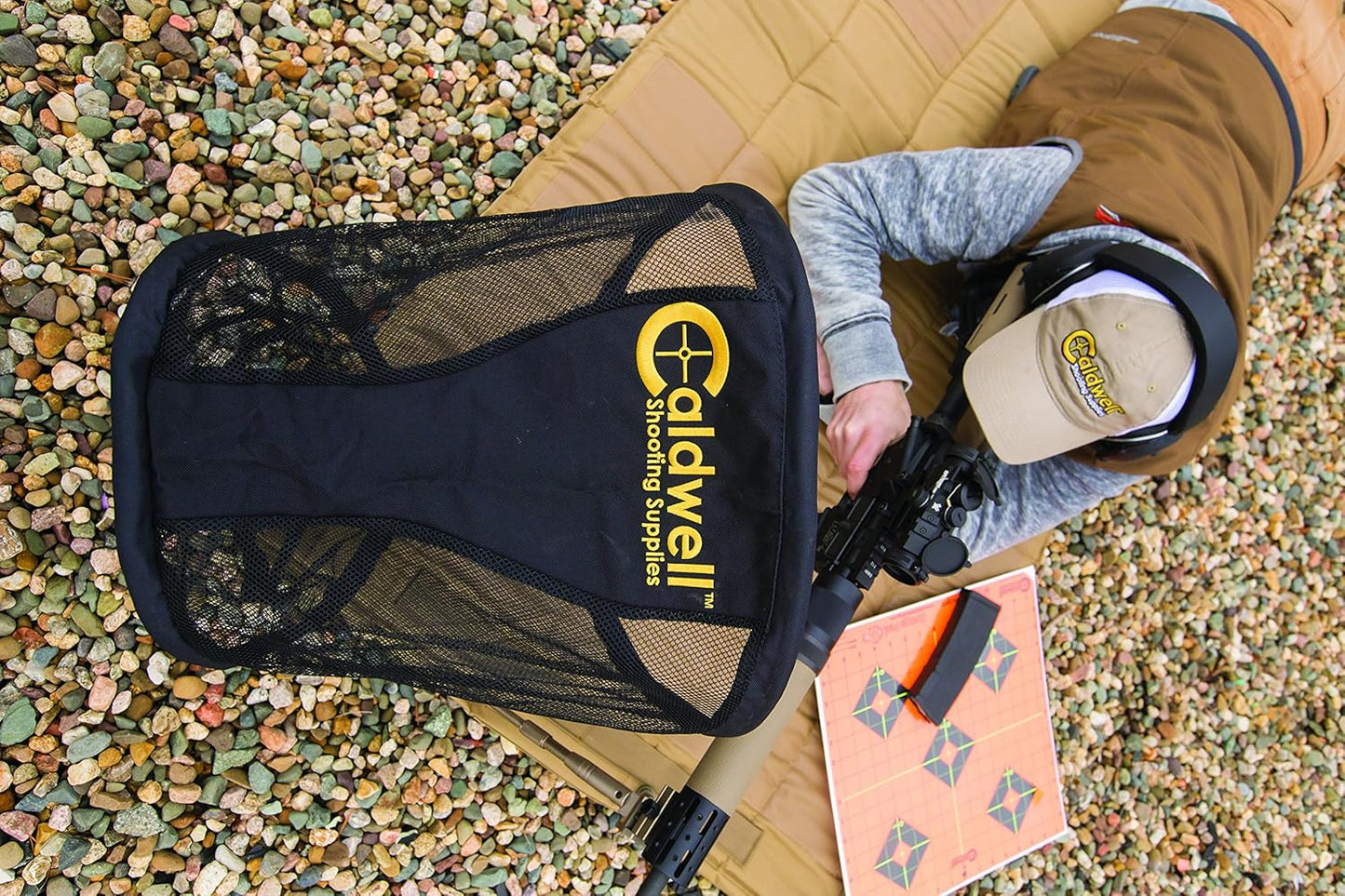 Caldwell Brass Trap with Heat Resistant Mesh and Tripod Mount for Range Brass Collection