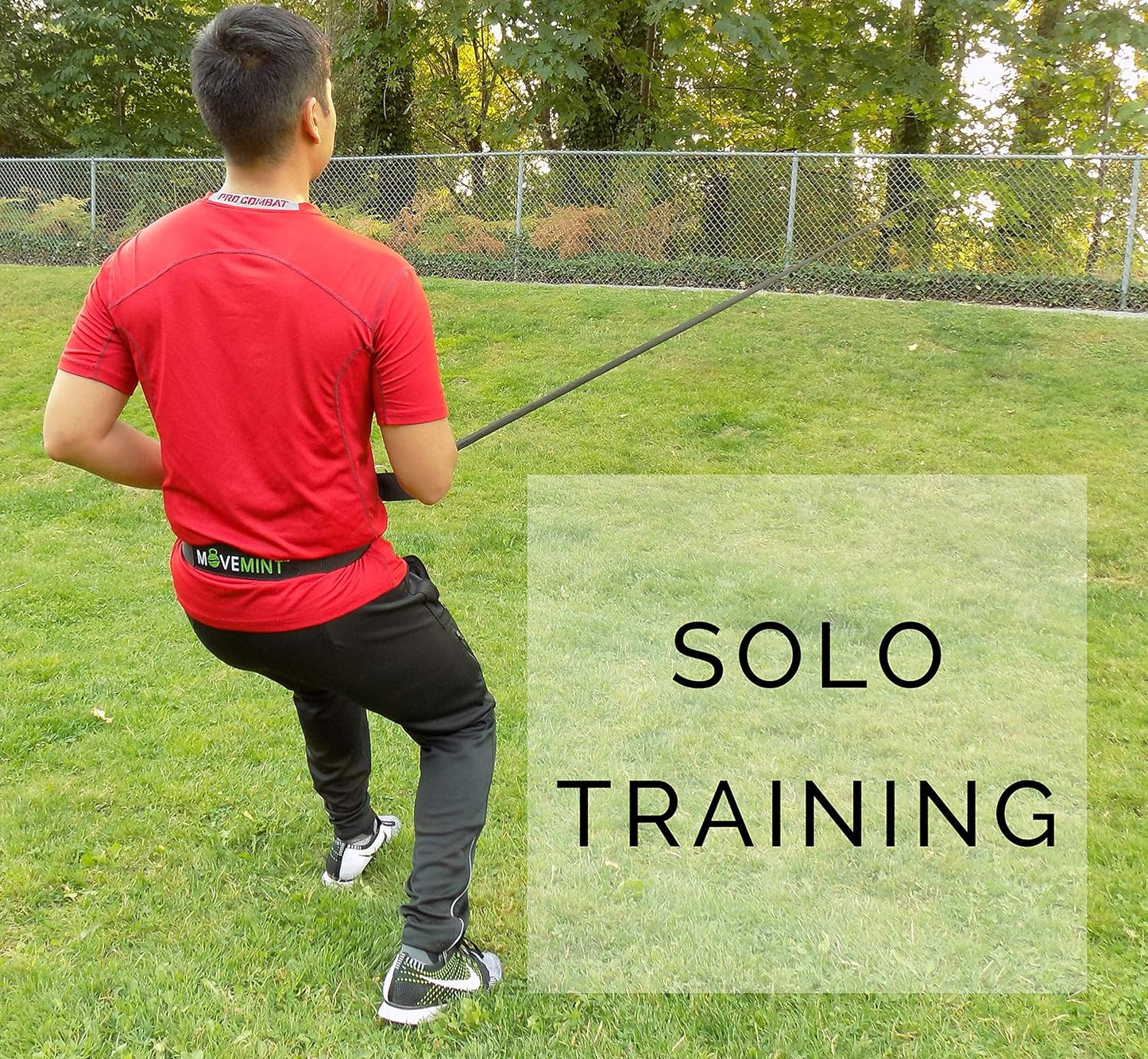 MOVEMINT 33ft Speed Bungee Band Trainer, 90+lbs Resistance (Longest in Market)