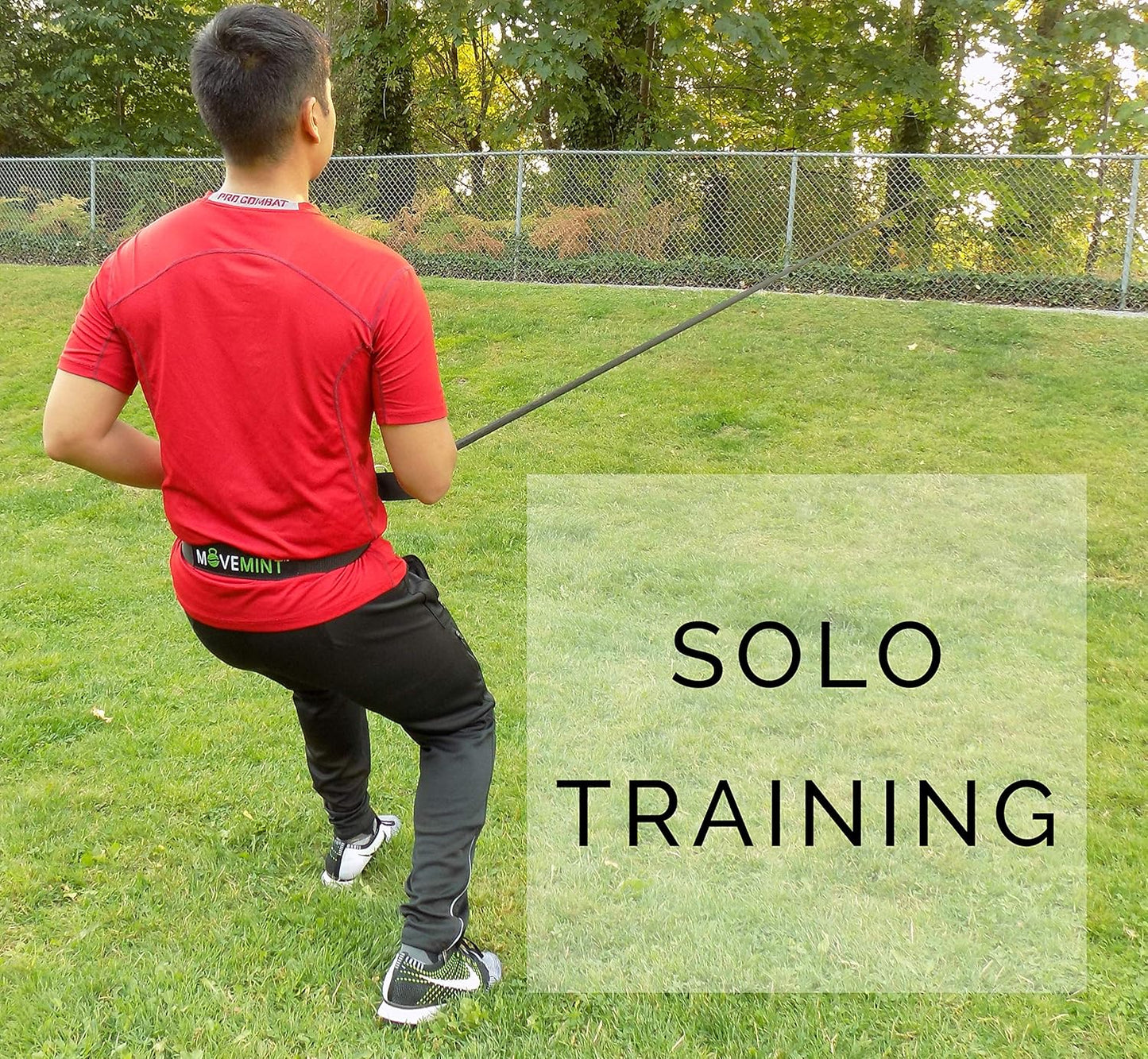 MOVEMINT 33ft Speed Bungee Band Trainer, 90+lbs Resistance (Longest in Market)