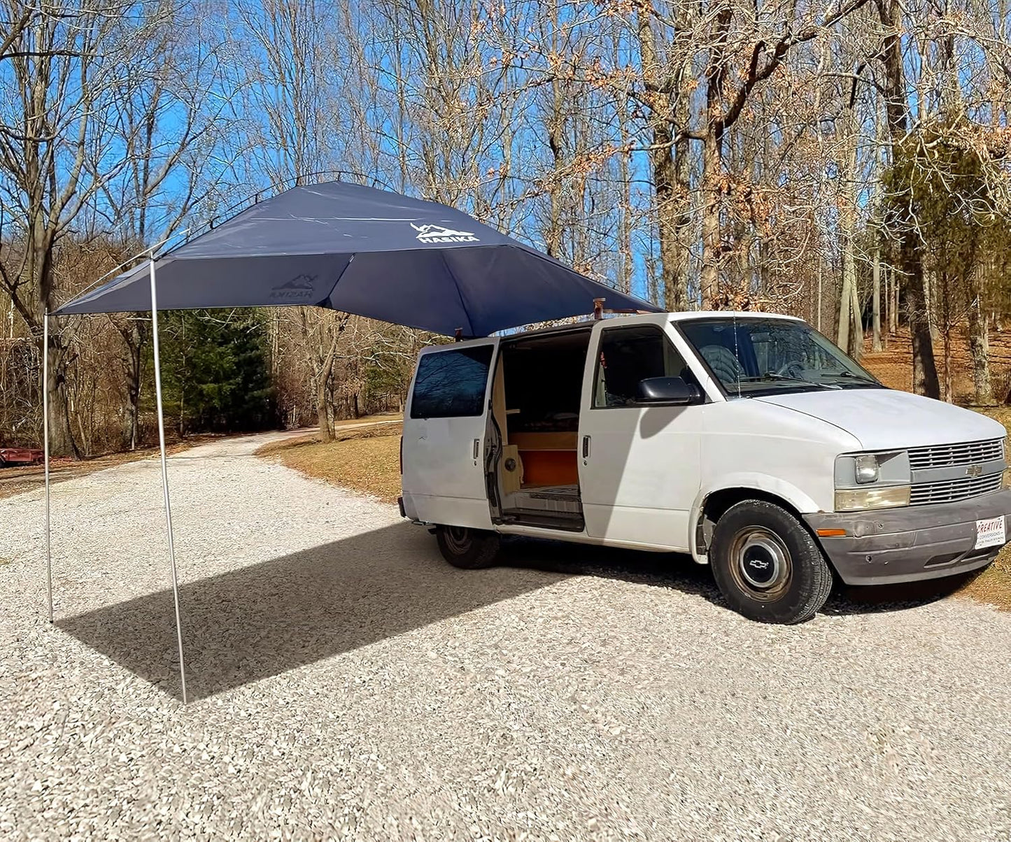 Portable Camping Tent for Truck Bed & SUV - Tear-Resistant Awning Canopy with Sandbags