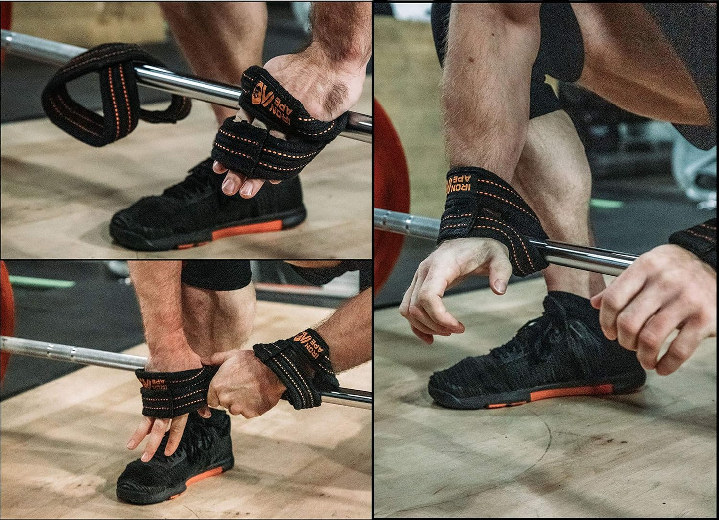 Figure 8 Straps for Deadlift, Weight Lifting, Shrugs, and Weightlifting. Heavy Duty Cotton, 4 Sizes