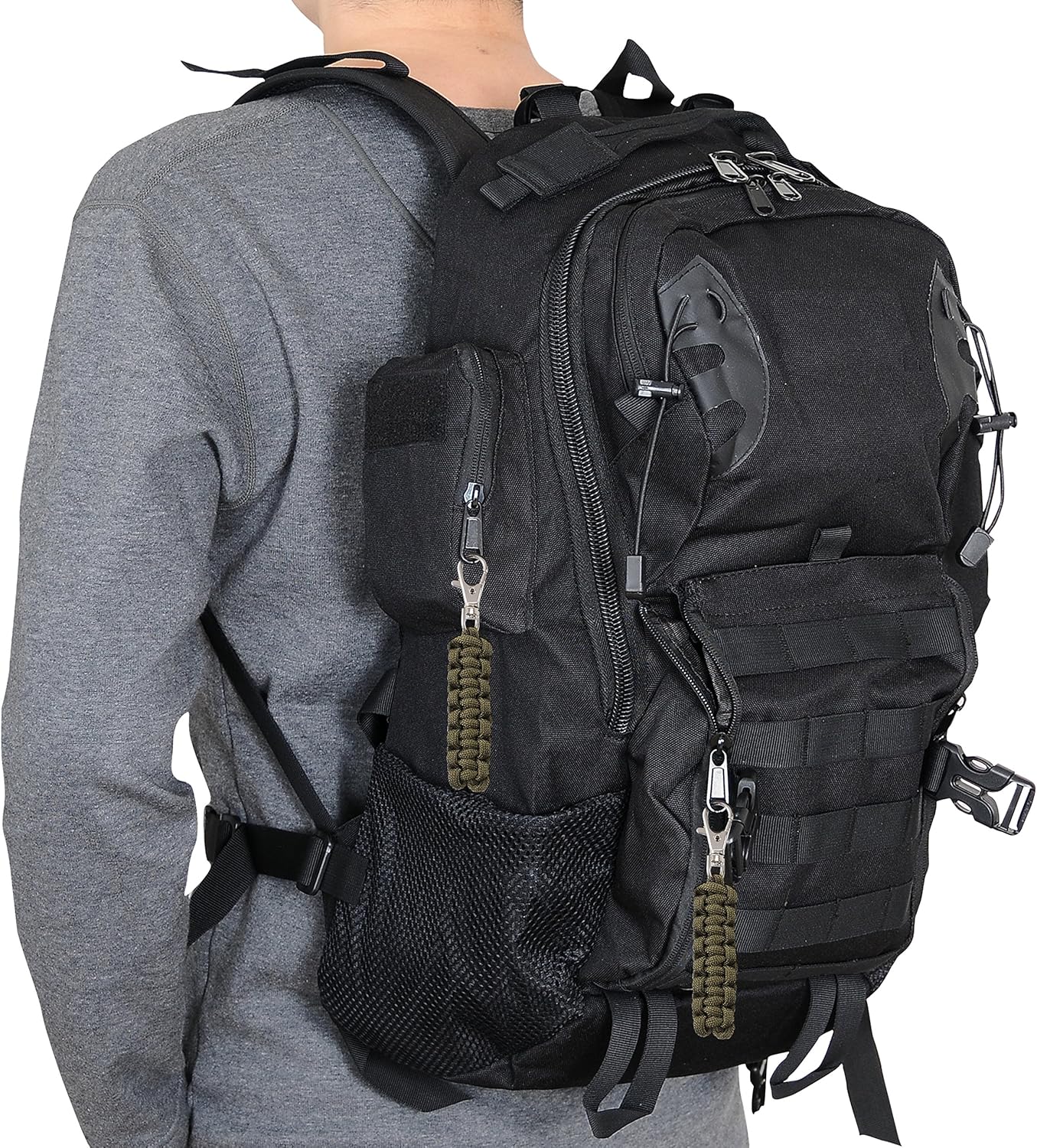 4 Pack Paracord Zipper Pulls for Backpacks, Tents, Trolley Cases, Traveling Cases, Jackets and Many Other Items That with Zippers