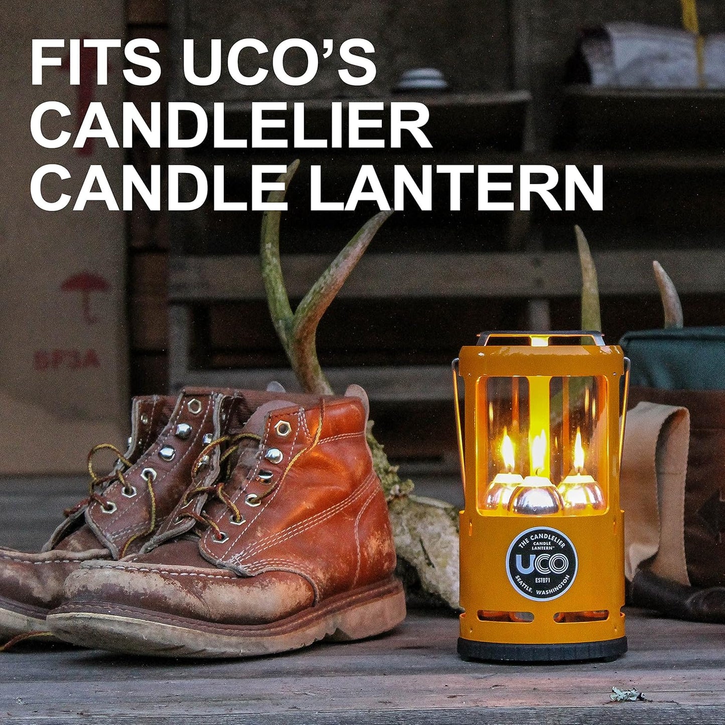 9-Hour White Candles for UCO Candle Lanterns, Long-Burning Candles for Outdoor, Camping, Prepping Supplies and Emergency Preparedness