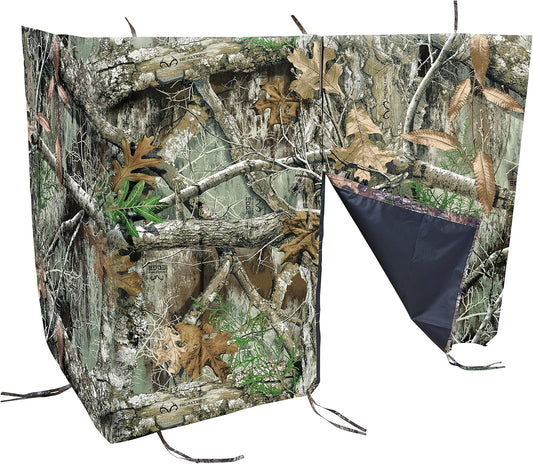 Allen Company Magnetic Treestand Cover Blind Kit - Tree Stand Camo Blind Cover - Quick Set Up and Take Down - Realtree Edge or Mossy Oak Options