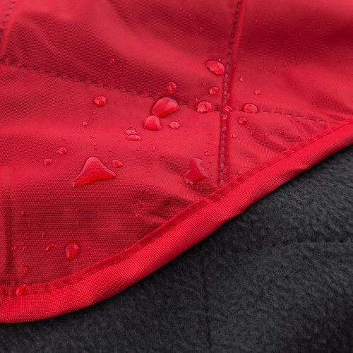 DOWN UNDER OUTDOORS Large Waterproof Windproof Extra Thick 350 GSM Quilted Fleece, or Sherpa Stadium Blanket