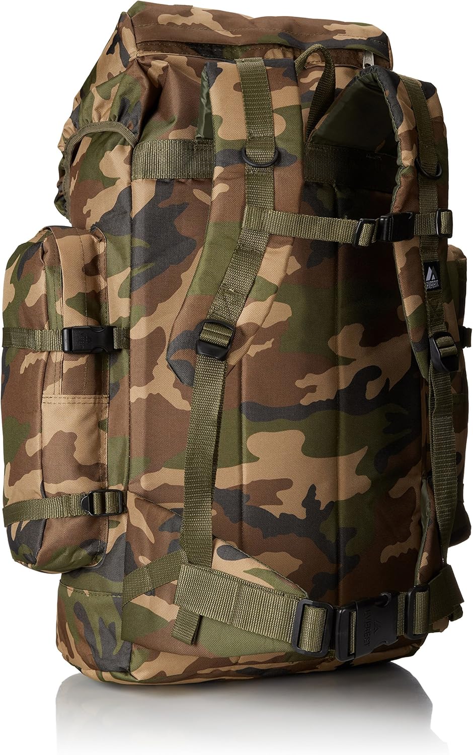 Everest Woodland Camo Hiking Pack, Camouflage, One Size