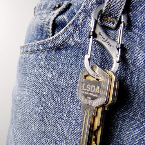 Nite Ize LSB2-11-R3 S-Biner SlideLock Dual Locking Carabiner, Size #2, Stainless (Pack of 2)