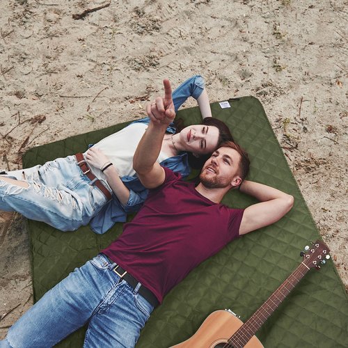 Tirrinia Waterproof Picnic Blanket - Sandfree Beach Lightweight Traveling Blanket, Portable Outdoor Blanket for Camping