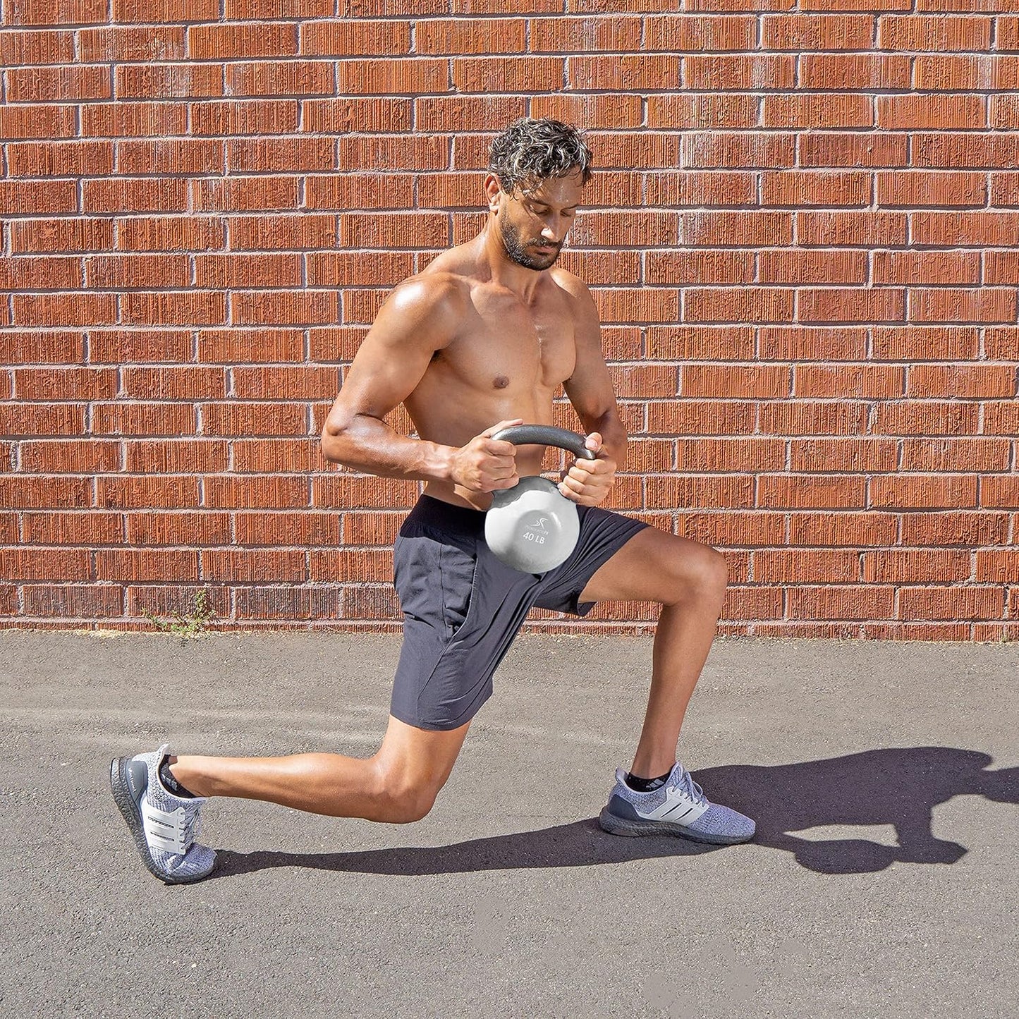 ProsourceFit Vinyl Coated Cast Iron Kettlebells for Full Body Fitness Workouts