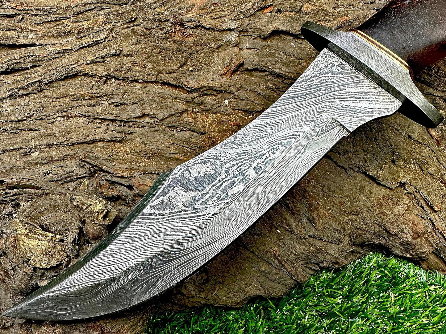 Custom Handmade D2 Steel 15.00 Inches Hunting Knife - Beautiful Rose Wood Handle (REG -1118)