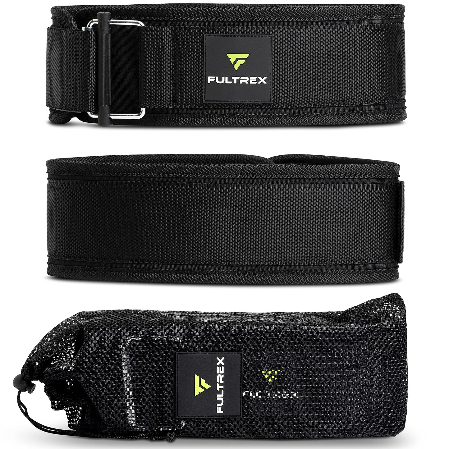 Fultrex Self-Locking Weight Lifting Belt - 4-inch Gym Belt for Men, Weight Belt for Men, Lever Belt Weightlifting, Crossfit Weightlifting Belt, Weight Lifting Belts, Weight Belts for Lifting Men