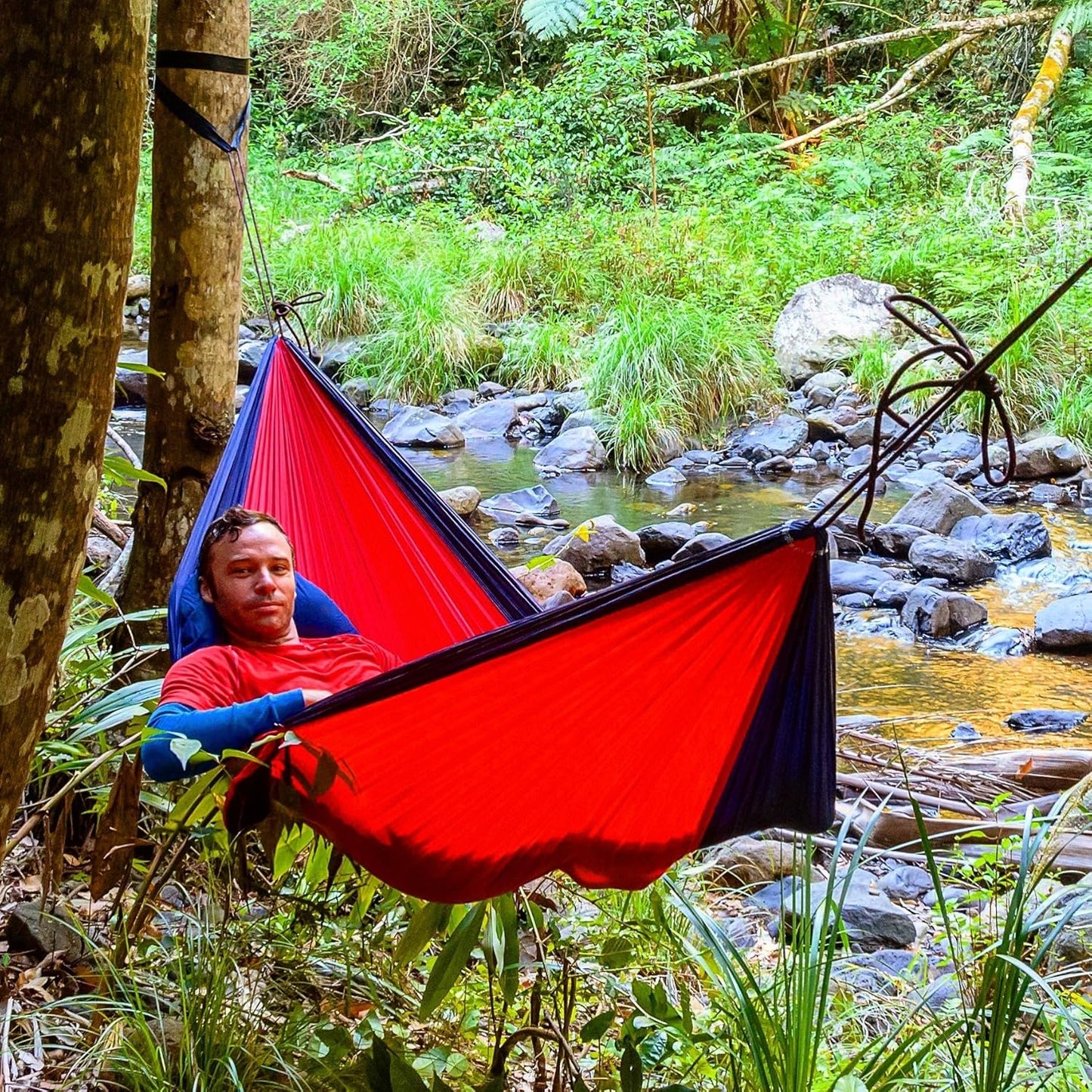 Hammock Bliss Single - Camping Hammock - Camping Essentials, Portable Hammock - The Longest Single Hammock On Earth for Outside, Hiking, and Travel