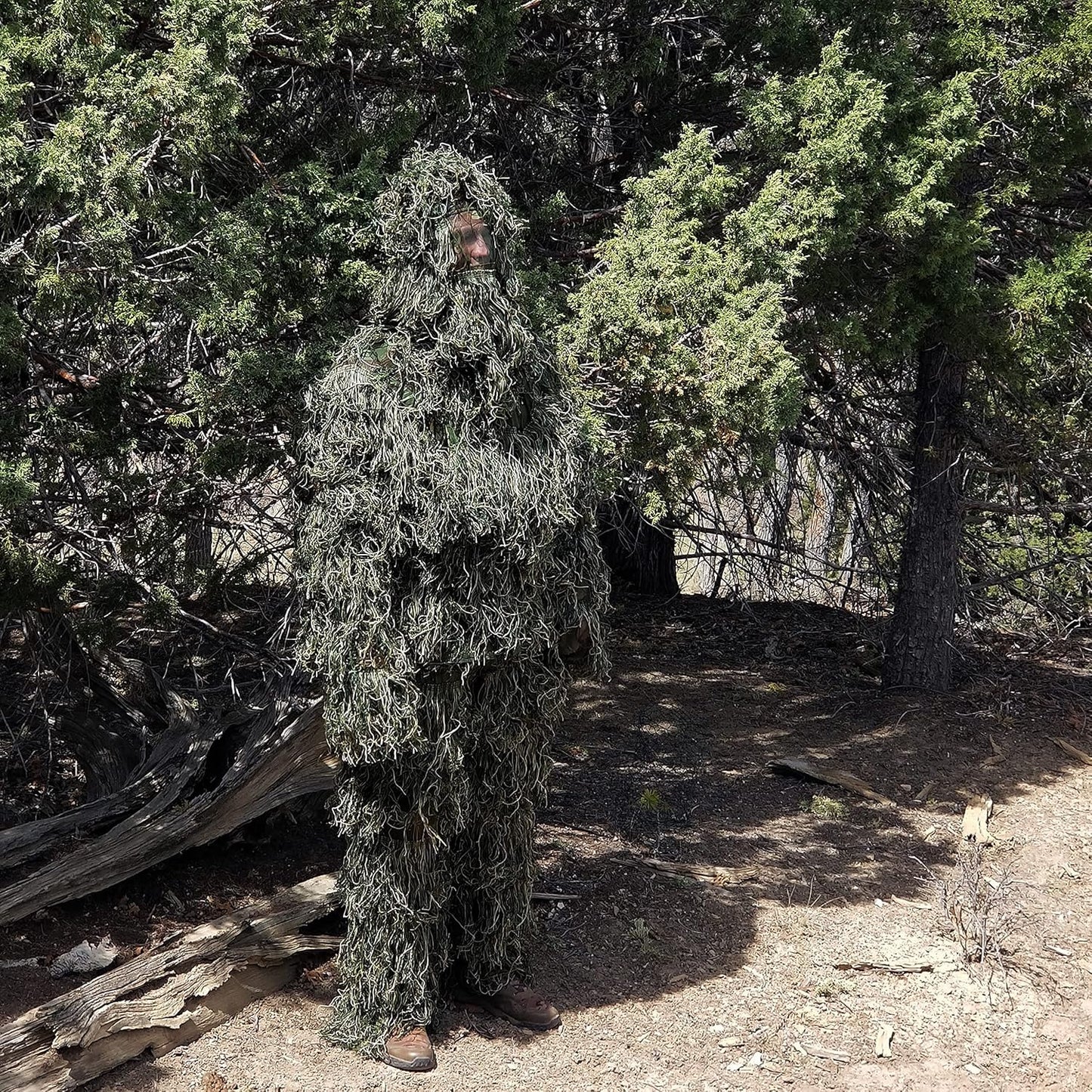 AUSCAMOTEK Ghillie Suit for Hunting Camouflage Suit Hunting Gilly - Green