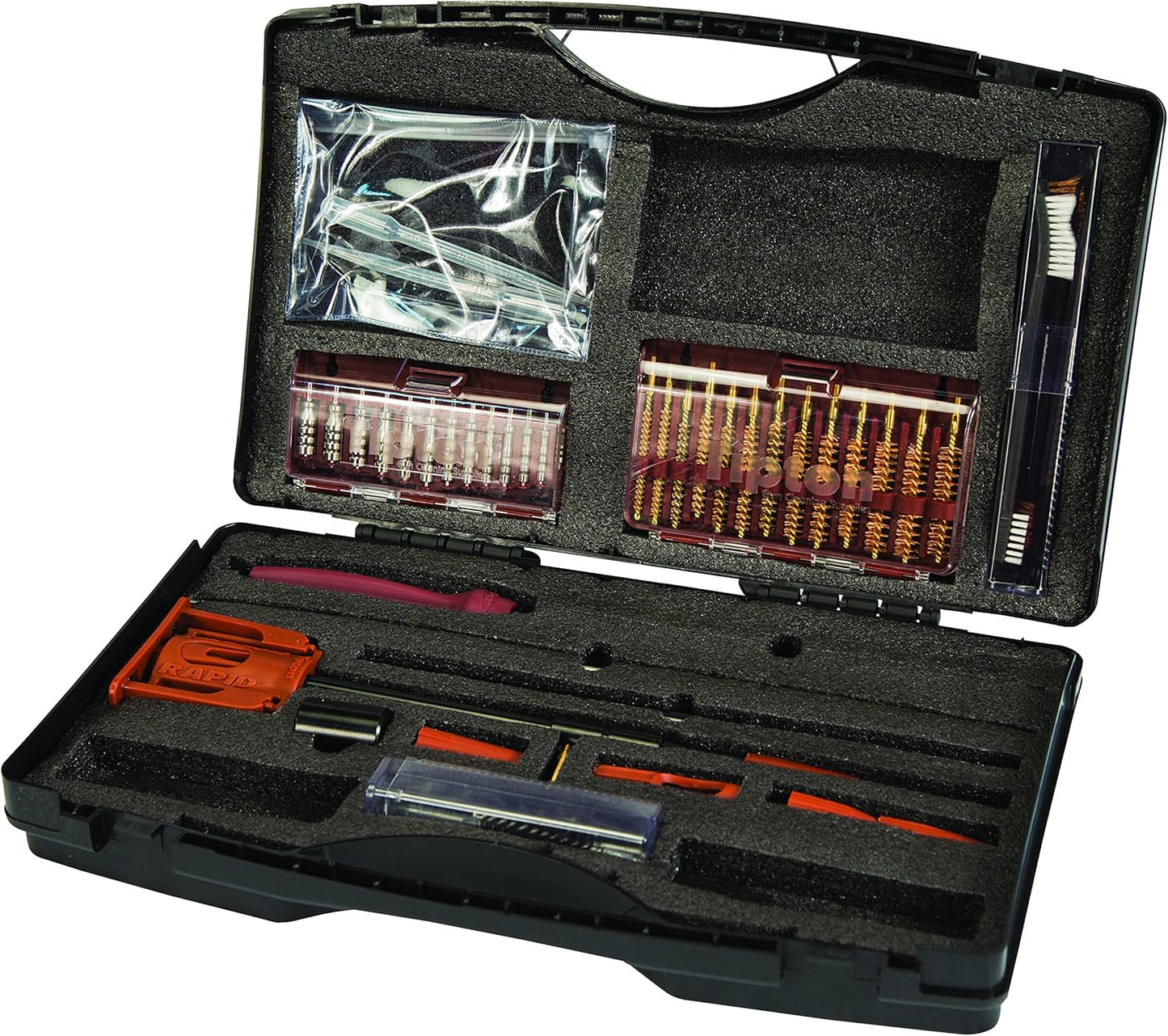 Tipton Ultra Firearm Cleaning Kit - Jags, Brushes & Bore Guide in Storage Case