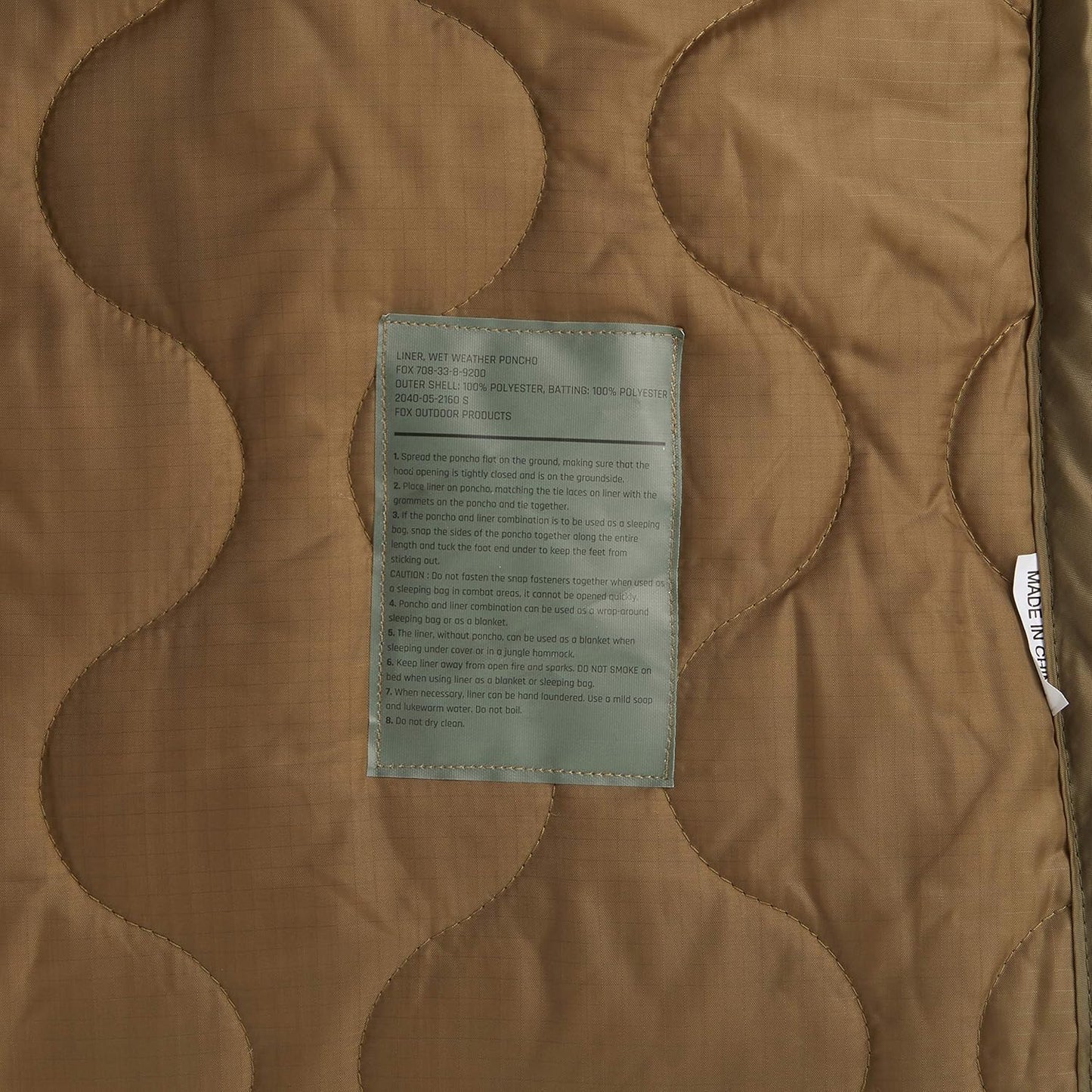 Fox Outdoor Products Poncho Liner