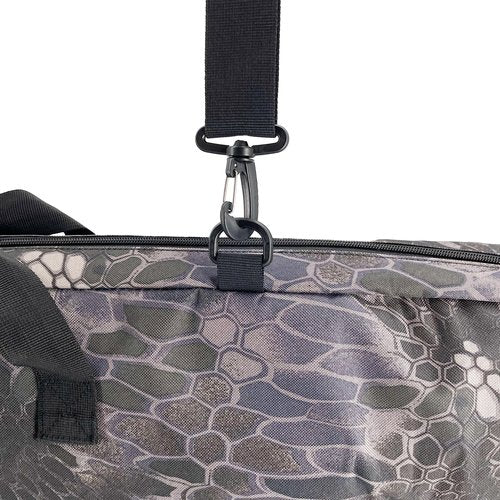 Silfrae Compound Bow Case Soft Bow Case Compound Bow Carry Bag with Arrow Pocket (Python Black, L)