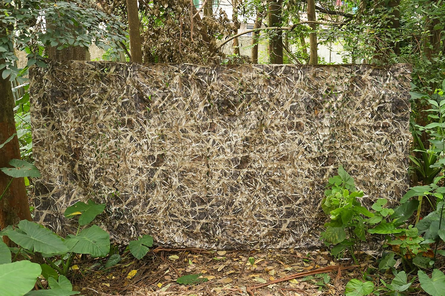 AUSCAMOTEK 300D Durable Camo Netting for Duck Hunting Blinds Brown 5ft×10ft/5ft×13ft/5ft×20ft