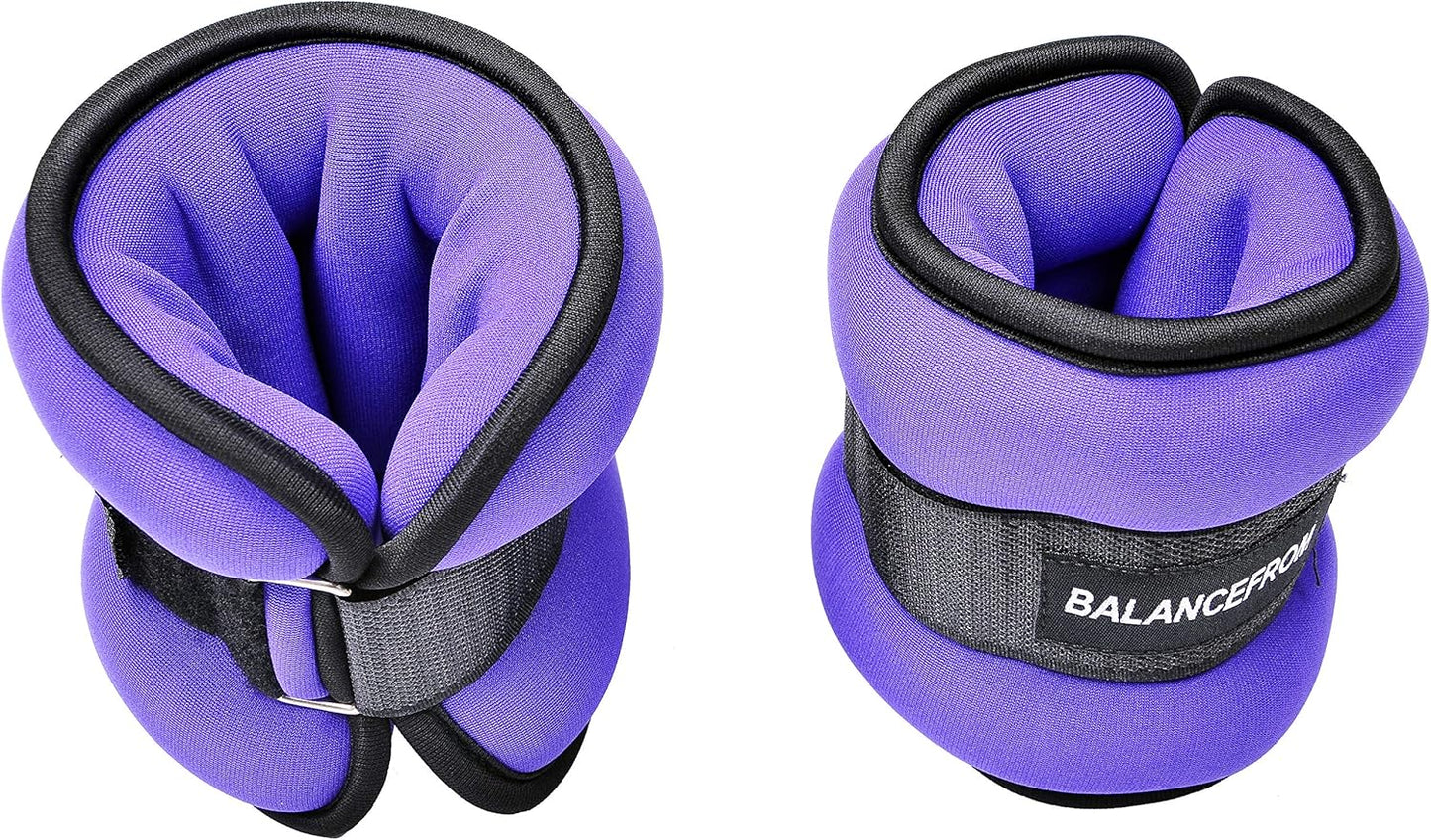 Fully Adjustable Ankle Wrist Arm Leg Weights, 1-20LBS, Multiple Options