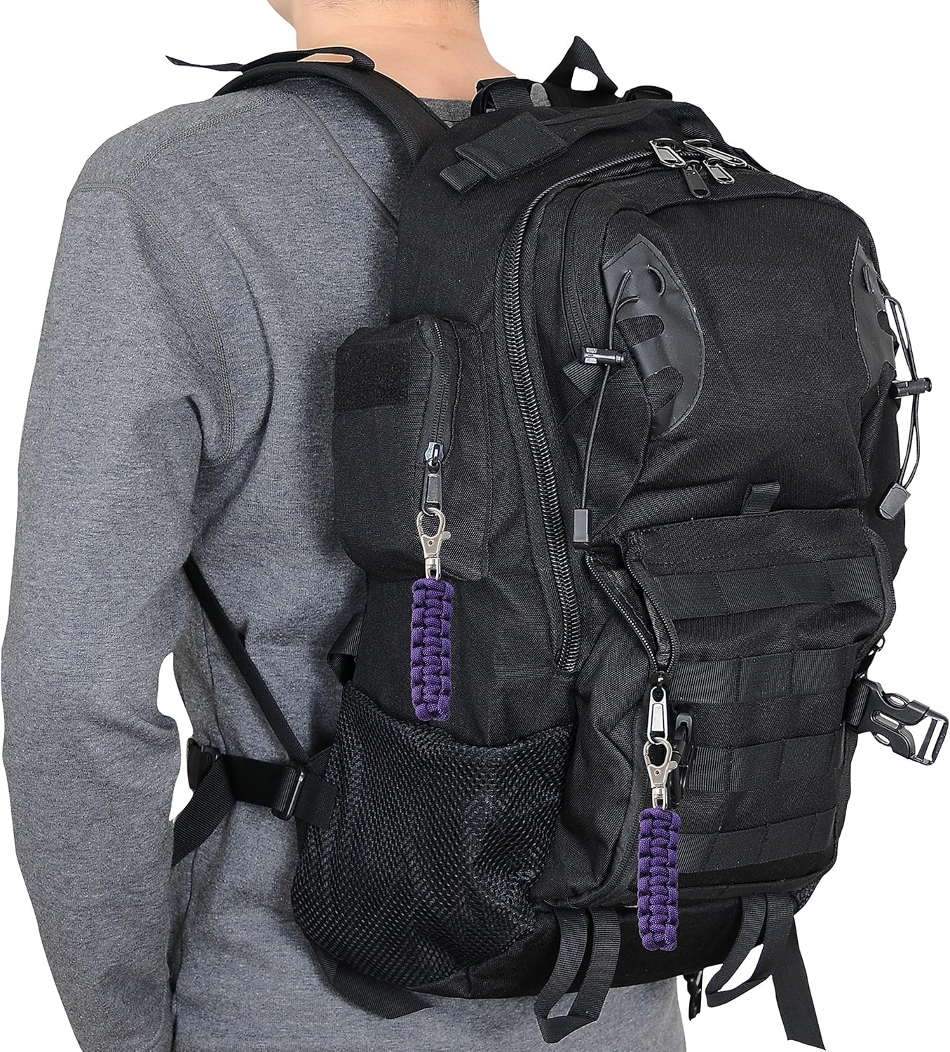 4 Pack Paracord Zipper Pulls for Backpacks, Tents, Trolley Cases, Traveling Cases, Jackets and Many Other Items That with Zippers