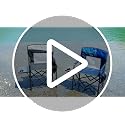 DMH Outdoors Camping Directors Chair with Side Table & Breeze Mesh Backrest - Black